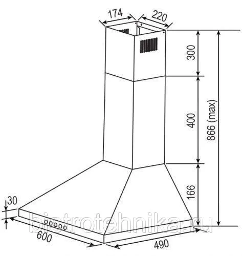 Вытяжка Rainford RCH-2621 в Хабаровске и Хабаровском крае от магазина Ammina