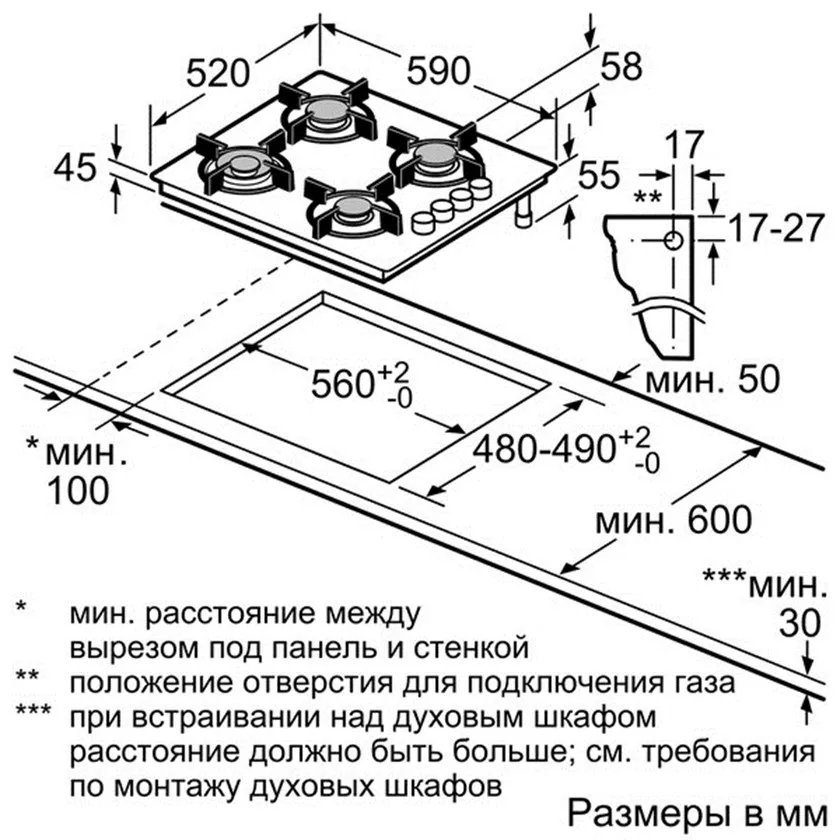 Варочная поверхность Bosch POP 6B6 B80 в Москве и Московской области от магазина Ammina